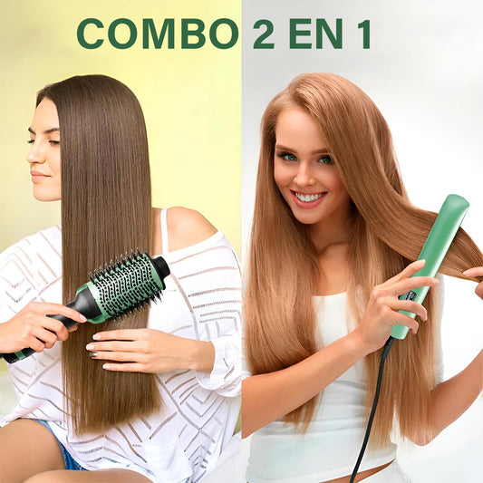 COMBO AGUACATE CEPILLO SECADOR Y PLANCHA